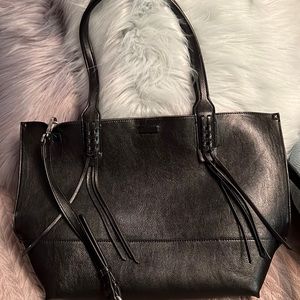 Calvin Klein Black tote with crossbody strap